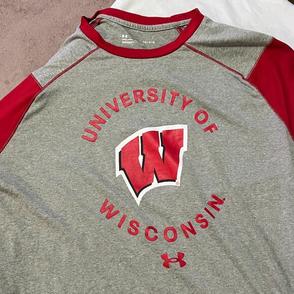 University of Wisconsin -  Undor Armour Baseball TEE - Picture 1 of 6